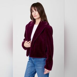 Nordstorm Blank NYC Dry Martini open faux fur jacket Size L